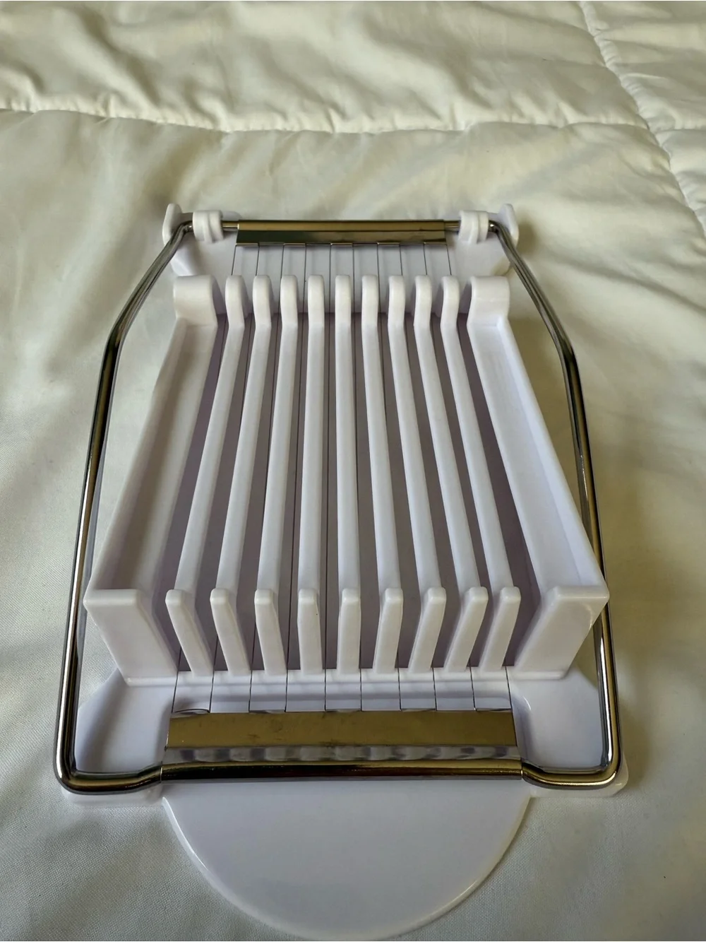 White Egg Slicer and Divider - Home Party Supplies